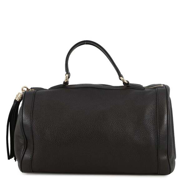 Gucci Handbags - GUCCI Black Leather Boston Bag